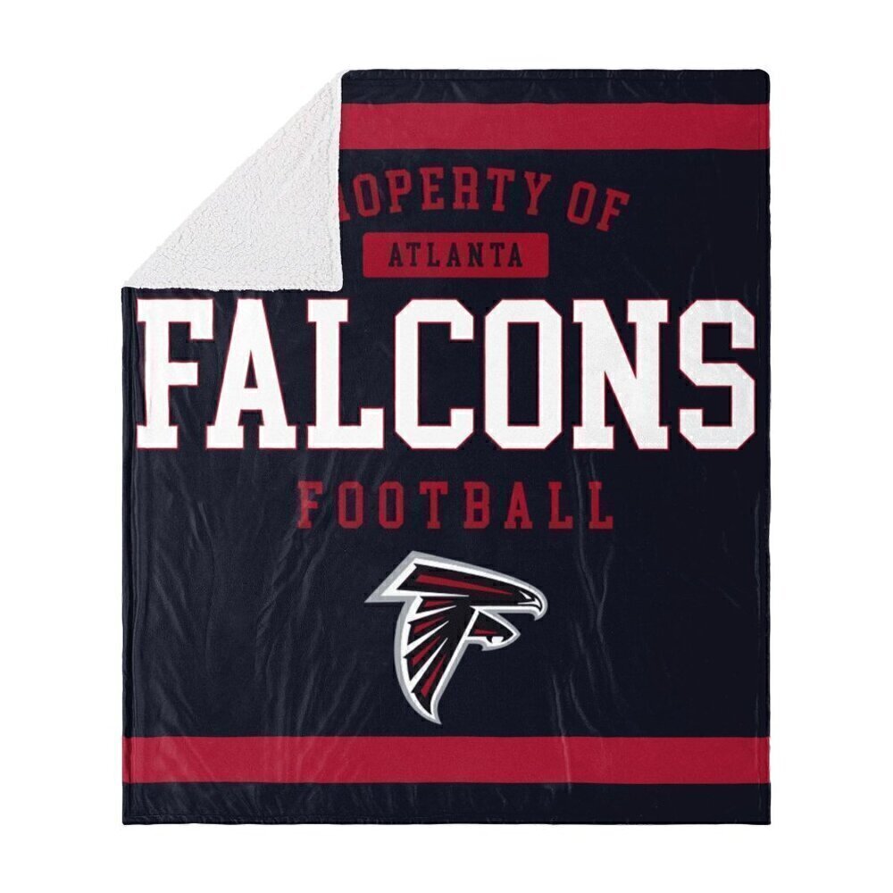 FOCO NFL Unisex-Adult NFL Plush Throw Atlanta Falcons 60x70" Team Color